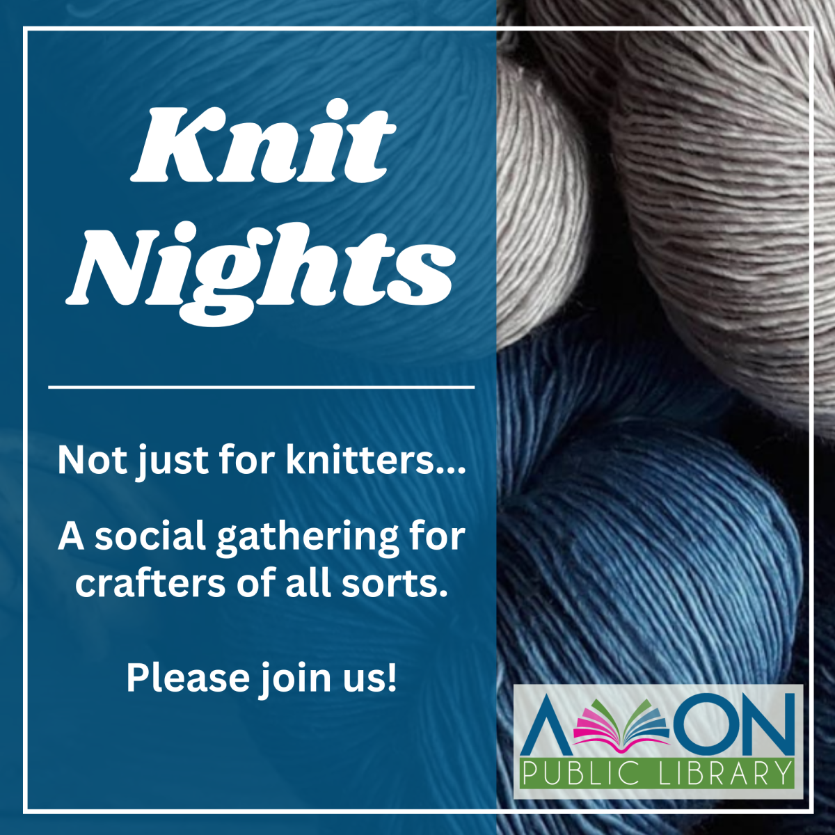 Knit Nights Default Image- all fiber crafters welcome0